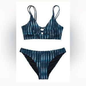 Cupshe Blue and White Bikini
